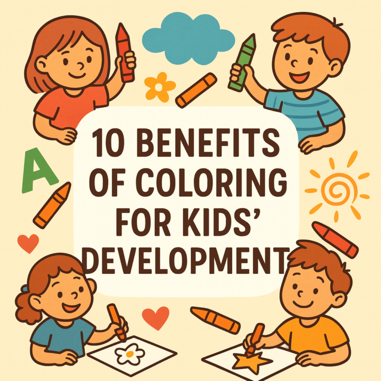 10 Benefits of Coloring for Kids’ Development